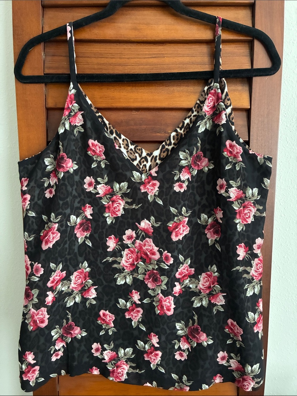 Reversible Cami Top
Black Floral/Animal Print